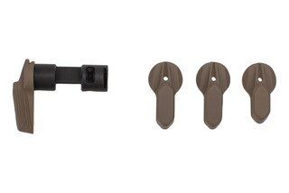 Radian Weapons Talon Ambidextrous Safety Selector with four levers and FDE finish